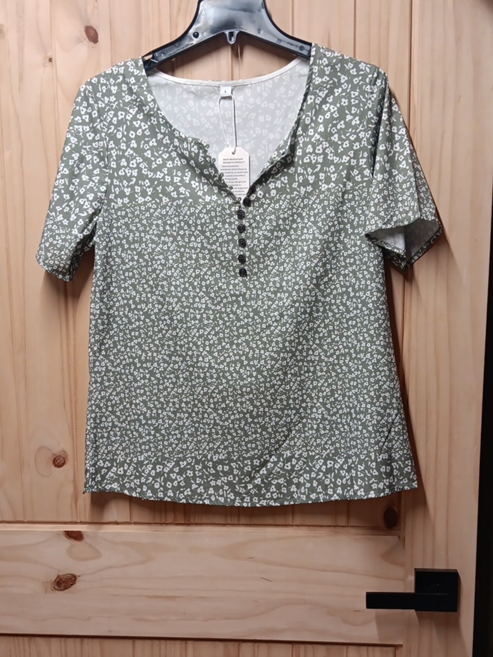 Made With Love Short Sleeve  Top/ Blouse NWT